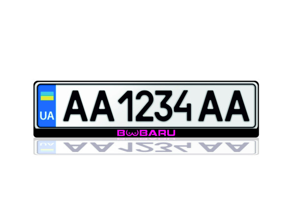 License Plate Frame for Boobaru (Europe type)