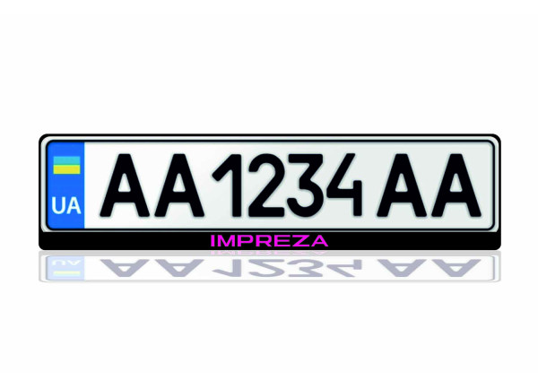 License Plate Frame Subaru Impreza V 2016-2022 (Europe type)