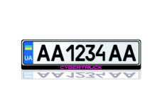 License Plate Frame for Tesla Cybertruck 2019+ (Europe type)