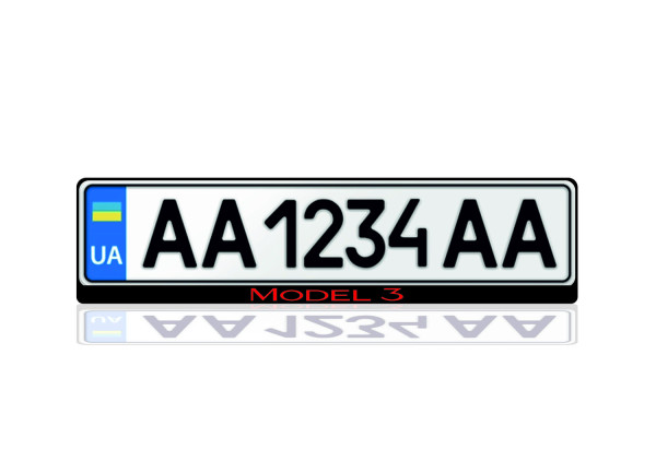 License Plate Frame for Tesla Model 3 2017+ (Europe type)