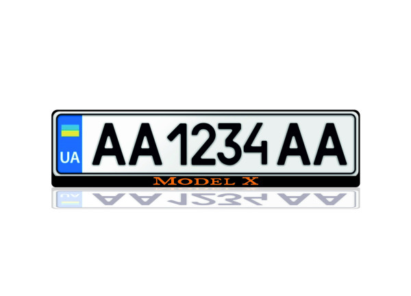 License Plate Frame for Tesla Model X 2015+ (Europe type) License Plate Frame for Tesla Model X 2015+ (Europe type)