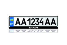 License Plate Frame for Toyota C-HR (Europe type)