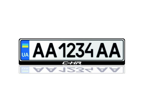 License Plate Frame for Toyota C-HR (Europe type)