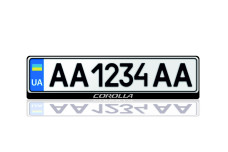 License Plate Frame for Toyota Corolla XI 2013-2019 (Europe type)