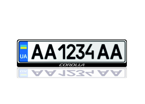 License Plate Frame for Toyota Corolla XI 2013-2019 (Europe type)