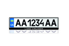 License Plate Frame for Toyota Land Cruiser 200 (Europe type)