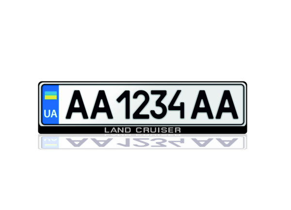 License Plate Frame for Toyota Land Cruiser 200 (Europe type)