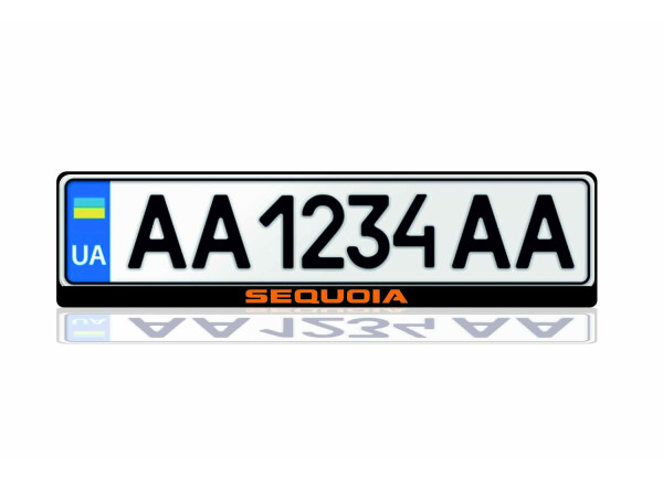 License Plate Frame for Toyota Sequoia II 2008-2022 (Europe type)