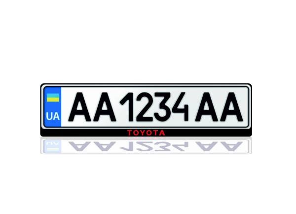 License Plate Frame for Toyota (Europe type)