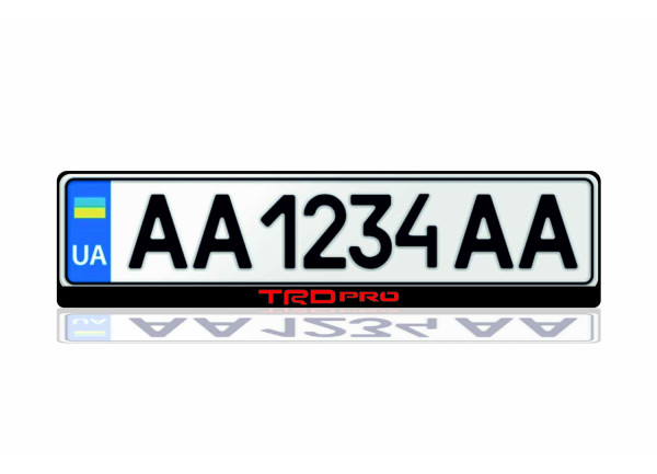 License Plate Frame for TRDpro (Europe type)