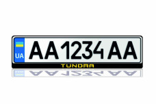 License Plate Frame for Toyota Tundra IV 2021+ (Europe type)
