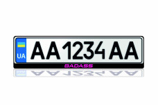 License Plate Frame for Badass (Europe type)