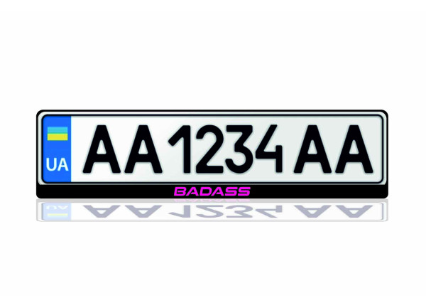 License Plate Frame for Badass (Europe type)