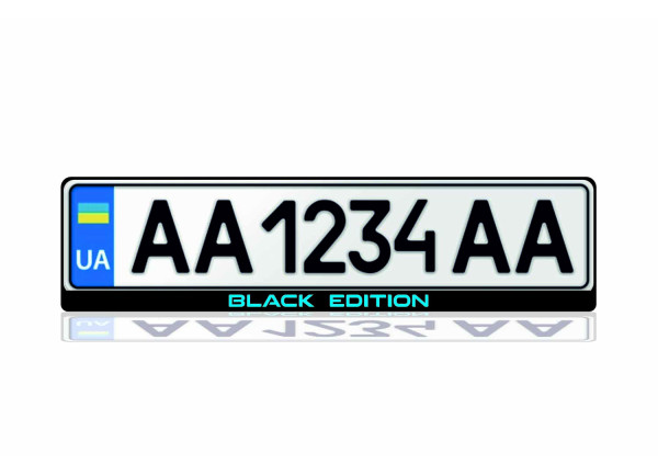License Plate Frame for Black Edition (Europe type)