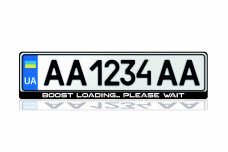 License Plate Frame Boost Loading... Please Wait (Europe type)