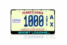 License Plate Frame Boost Loading... (USA type)