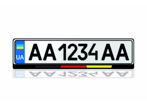 License Plate Frame Flag of Germany (Europe type)