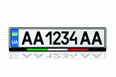 License Plate Frame Flag of Italy (Europe type)