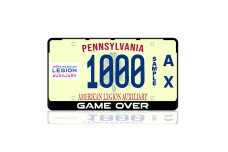 License Plate Frame Game Over (USA type)