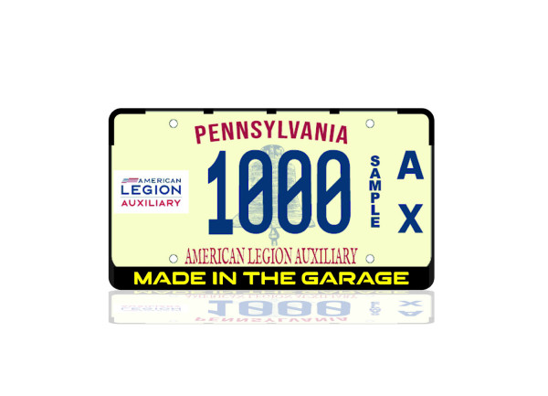 License Plate Frame Made in the Garage (USA type)