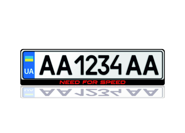 License Plate Frame Need for Speed (Europe type)