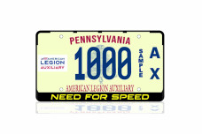 License Plate Frame Need for Speed (USA type)