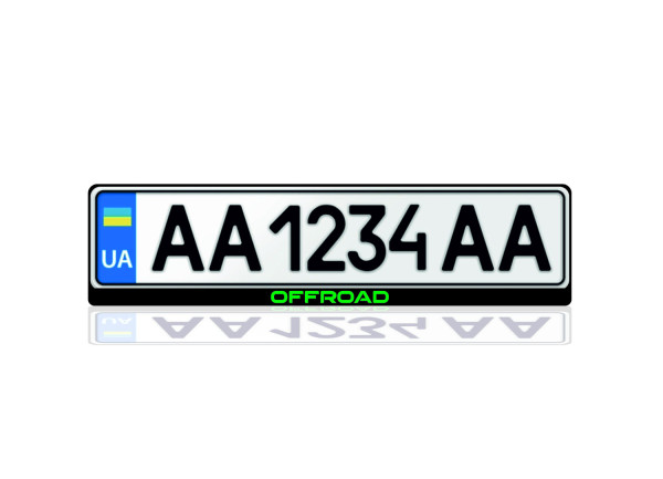 License Plate Frame Offroad (Europe type)