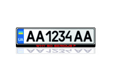 License Plate Frame "Why so serious?" (Europe type)