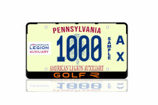 License Plate Frame for Volkswagen Golf VIII 2020+ with logo "R-Line" (USA type)