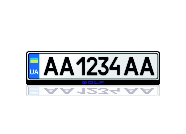 License Plate Frame for Volkswagen Golf VIII 2020+ (Europe type)