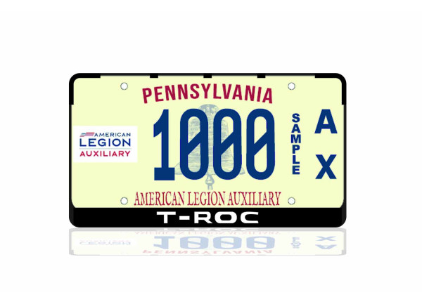 License Plate Frame for Volkswagen T-Roc 2017+ (USA type)