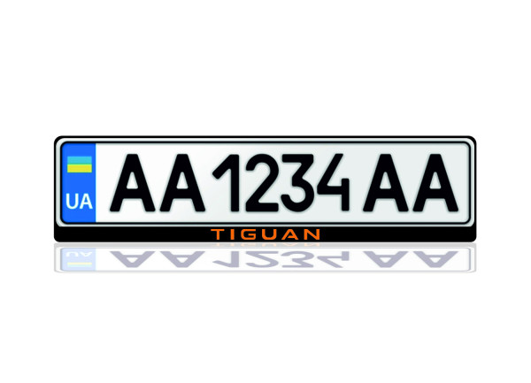 License Plate Frame for Volkswagen Tiguan III 2024+ (Europe type)