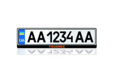 License Plate Frame for Volkswagen Touareg I 2002-2010 (Europe type)