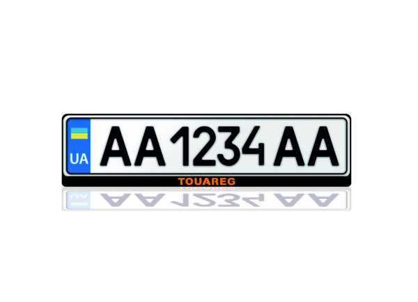 License Plate Frame for Volkswagen Touareg I 2002-2010 (Europe type)