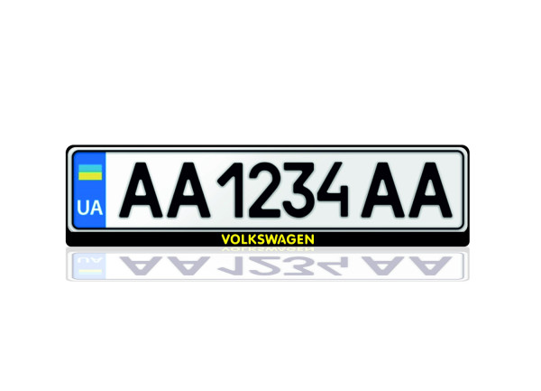 License Plate Frame for Volkswagen (Europe type)