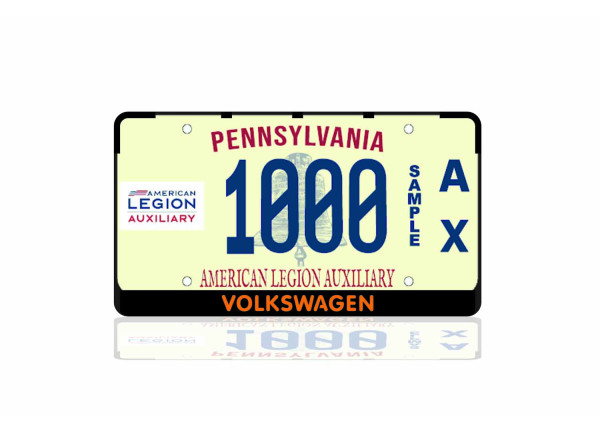 License Plate Frame for Volkswagen (USA type)