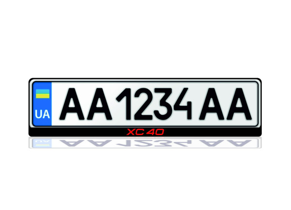 License Plate Frame for Volvo XC40 2017+ (Europe type)