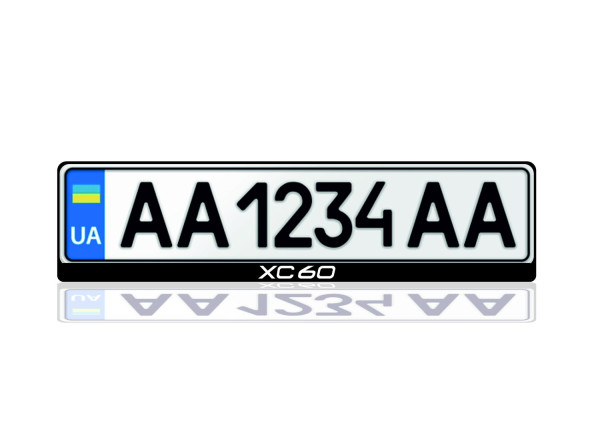 License Plate Frame for Volvo XC60 II 2017+ (Europe type)