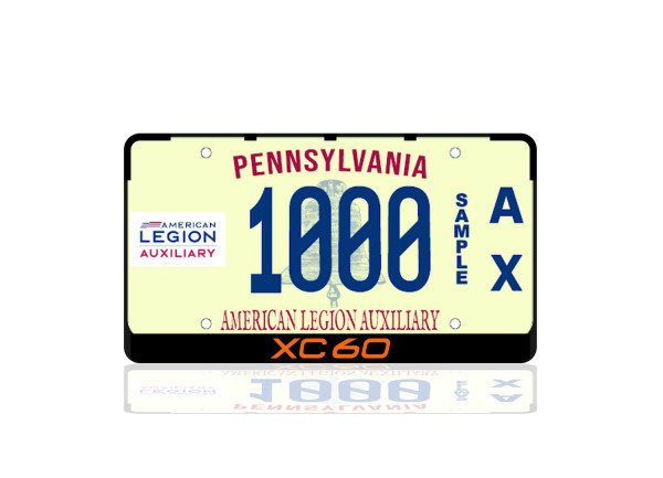 License Plate Frame for Volvo XC60 II 2017+ (USA type)