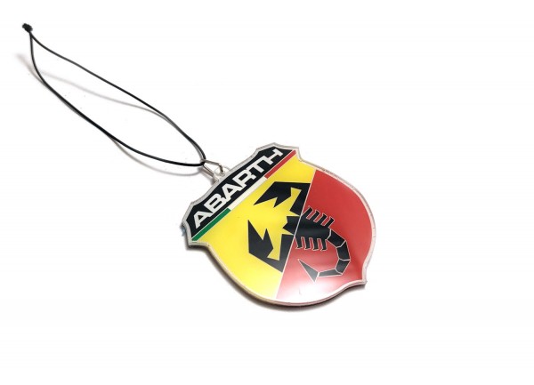 Car mirror pendant with logo Abarth