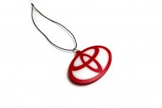 Car mirror pendant with logo Toyota