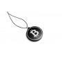 Car mirror pendant with logo Bitcoin