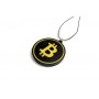Car mirror pendant with logo Bitcoin