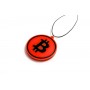Car mirror pendant with logo Bitcoin