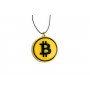 Car mirror pendant with logo Bitcoin