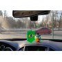 Car mirror pendant with flag of Brasil