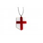 Car mirror pendant with flag of England