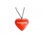 Car mirror pendant with logo Heart with a Name
