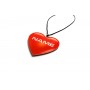Car mirror pendant with logo Heart with a Name