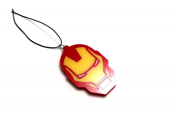 Car mirror pendant with logo Iron Man Car mirror pendant with logo Iron Man